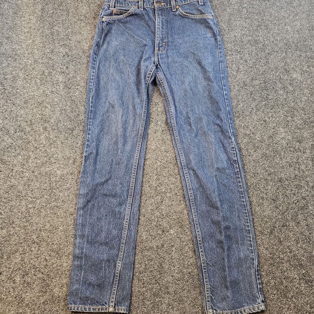 Vintage Levi's 505 Orange Tab USA Mens 33x34 Distressed Straight Leg Jeans - Picture 1 of 12